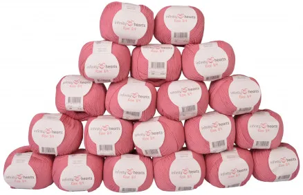 Infinity Hearts Rose 8/4 Garnpakke Unicolor 29 Gammelrosa - 20 stk - Infinity Hearts Rose 8/4 Garnpakke Unicolor 29 Gammelrosa - 20 stk